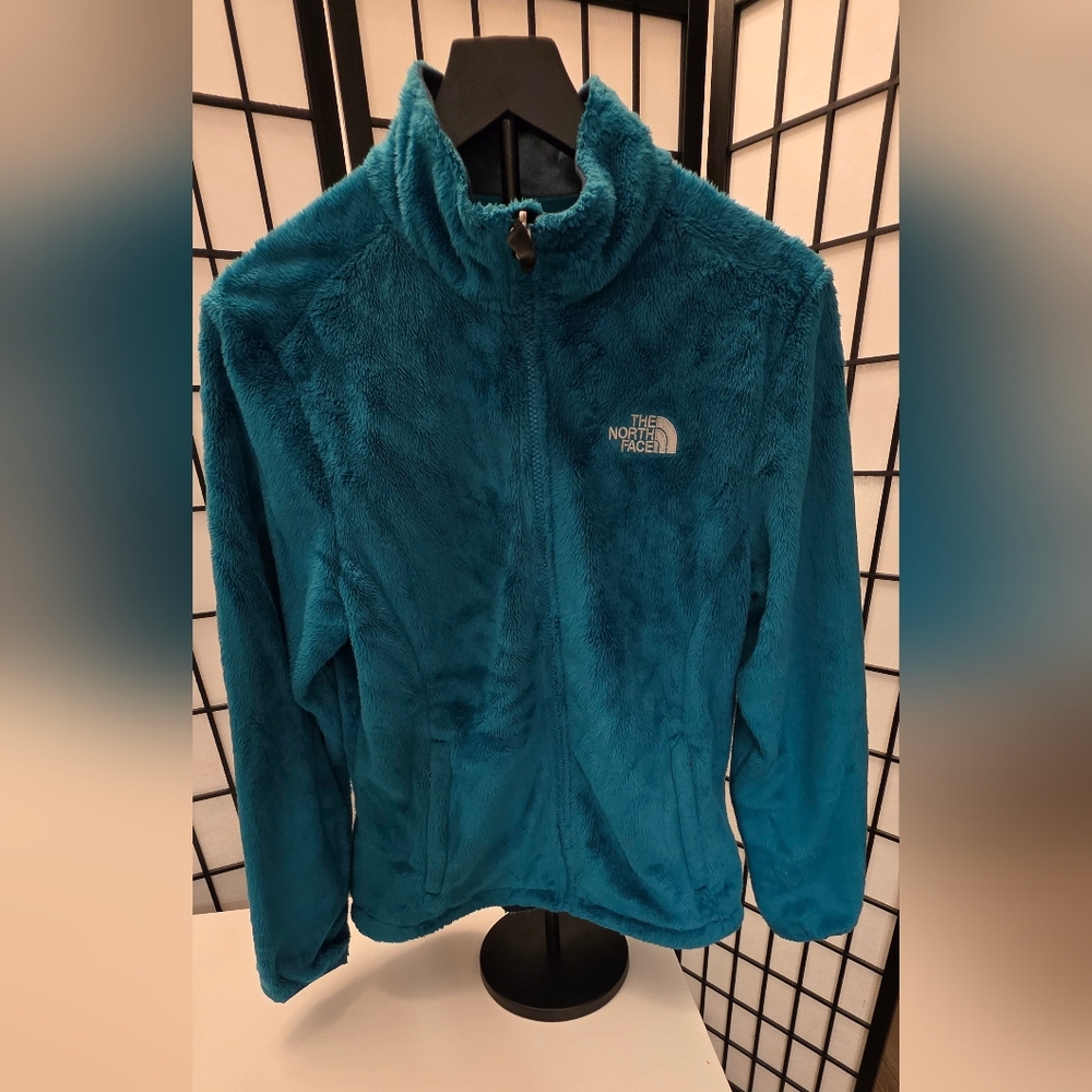 The North Face Women's Teal Osito Luxe Zip Up Fleece Jacket ~ Size Medium - Picture 5 of 10